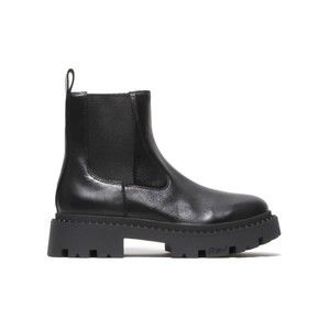 Ash Black Leather Ankle Boot - NWT